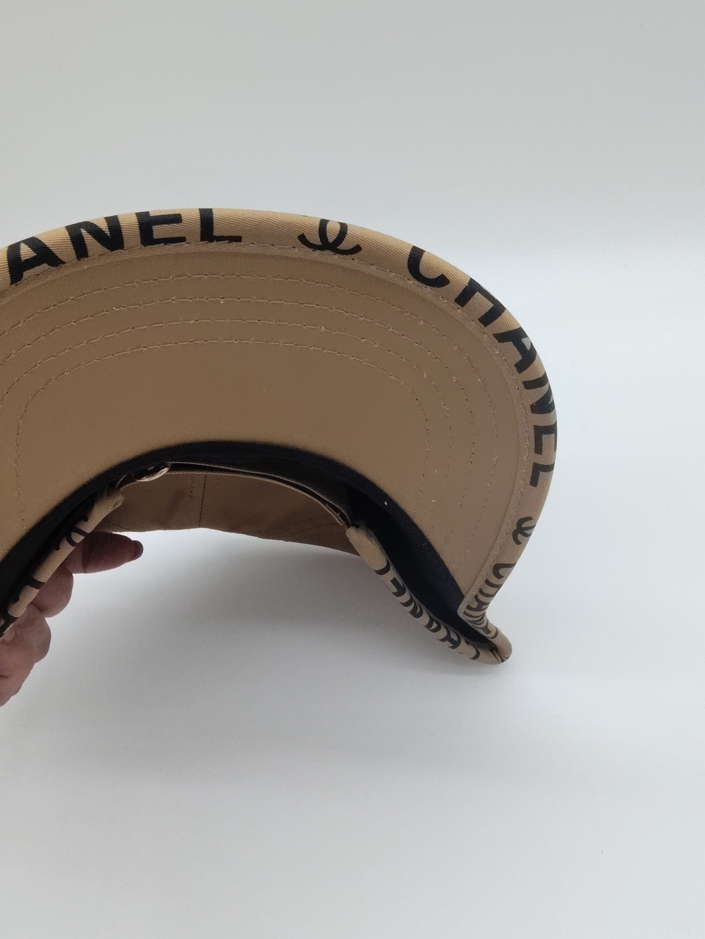 CHANEL Beige CC Collectible Display Piece Adjustable Tan Cap Hat NWT - Picture 2 of 6